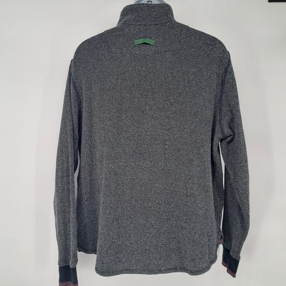 Robert Graham Quarter Zip Pop Over Sweater Size Large - Picture 4 of 8